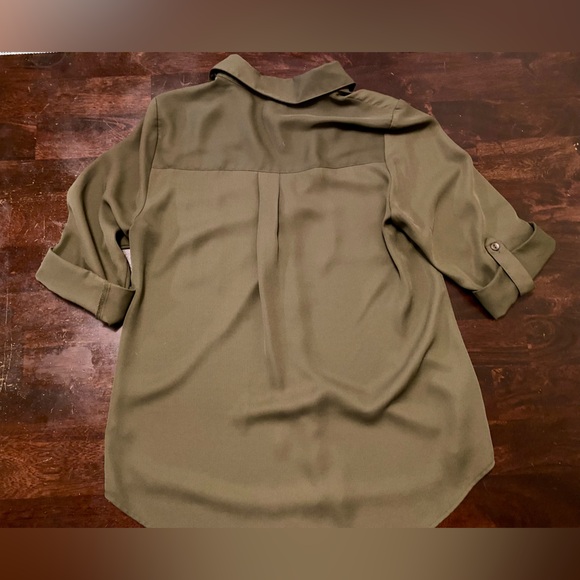Iz Byer Olive Green Blouse - Picture 6 of 6